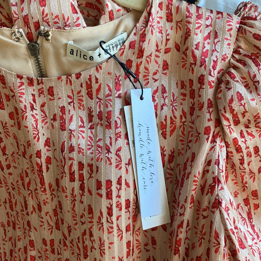Alice and Olivia mollie floral satin dress - Picture 7 of 15